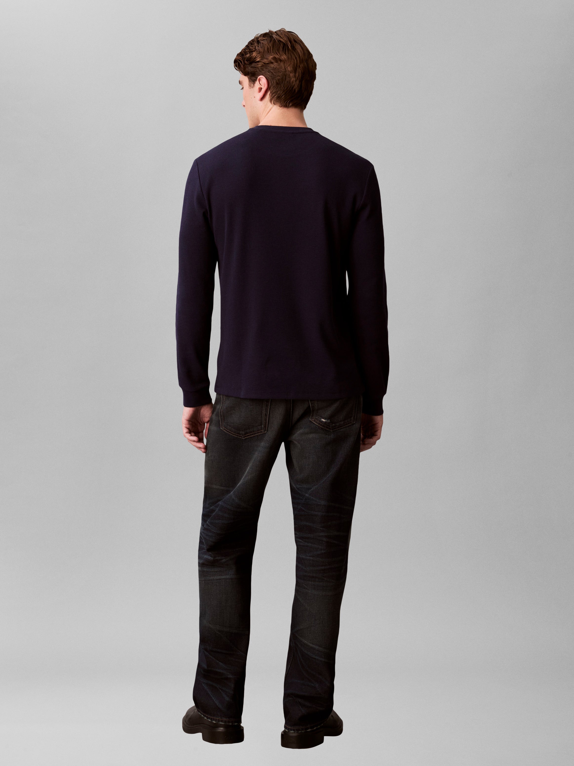 Calvin Klein Long Sleeve Waffle T-shirt EM217