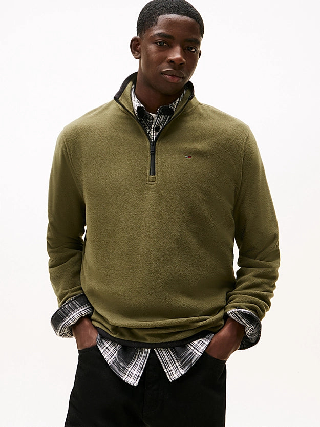 Tommy Jeans Quarter Zip Polar Fleece Jumper 22340