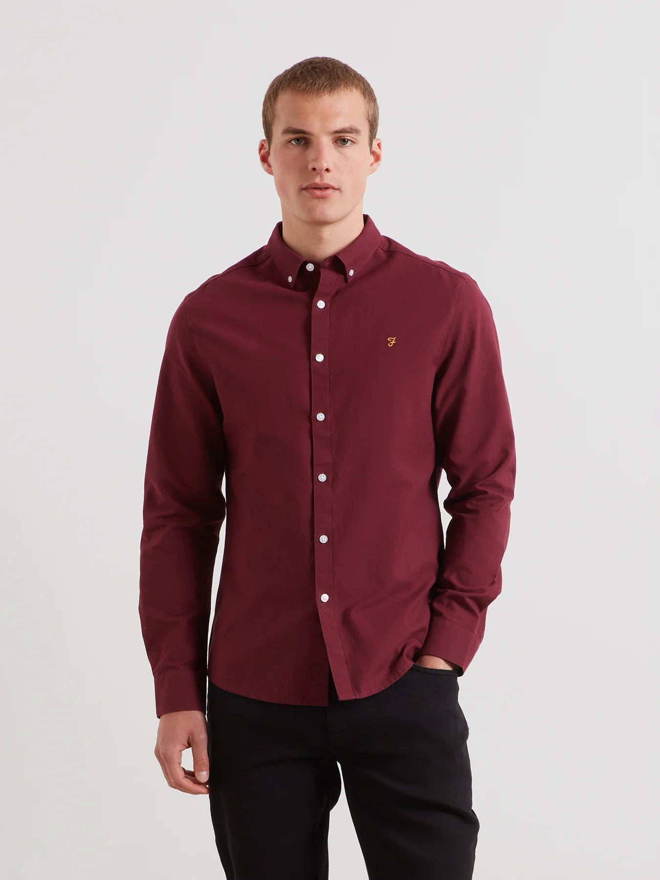 Farah Brewer Cotton Oxford Shirt