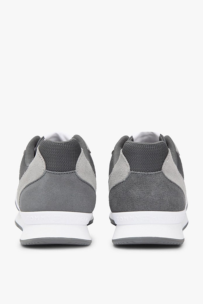 Tommy Hilfiger Suede Mixed Texture Trainer 05679