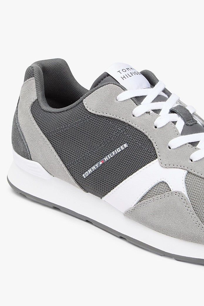 Tommy Hilfiger Suede Mixed Texture Trainer 05679