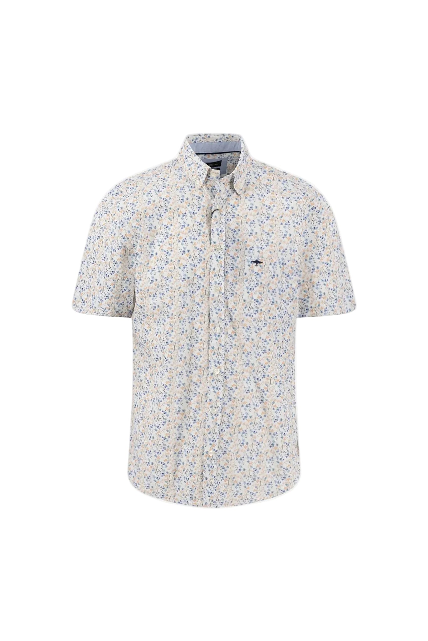 Fynch Hatton Flower Print Short Sleeve Shirt 16046141