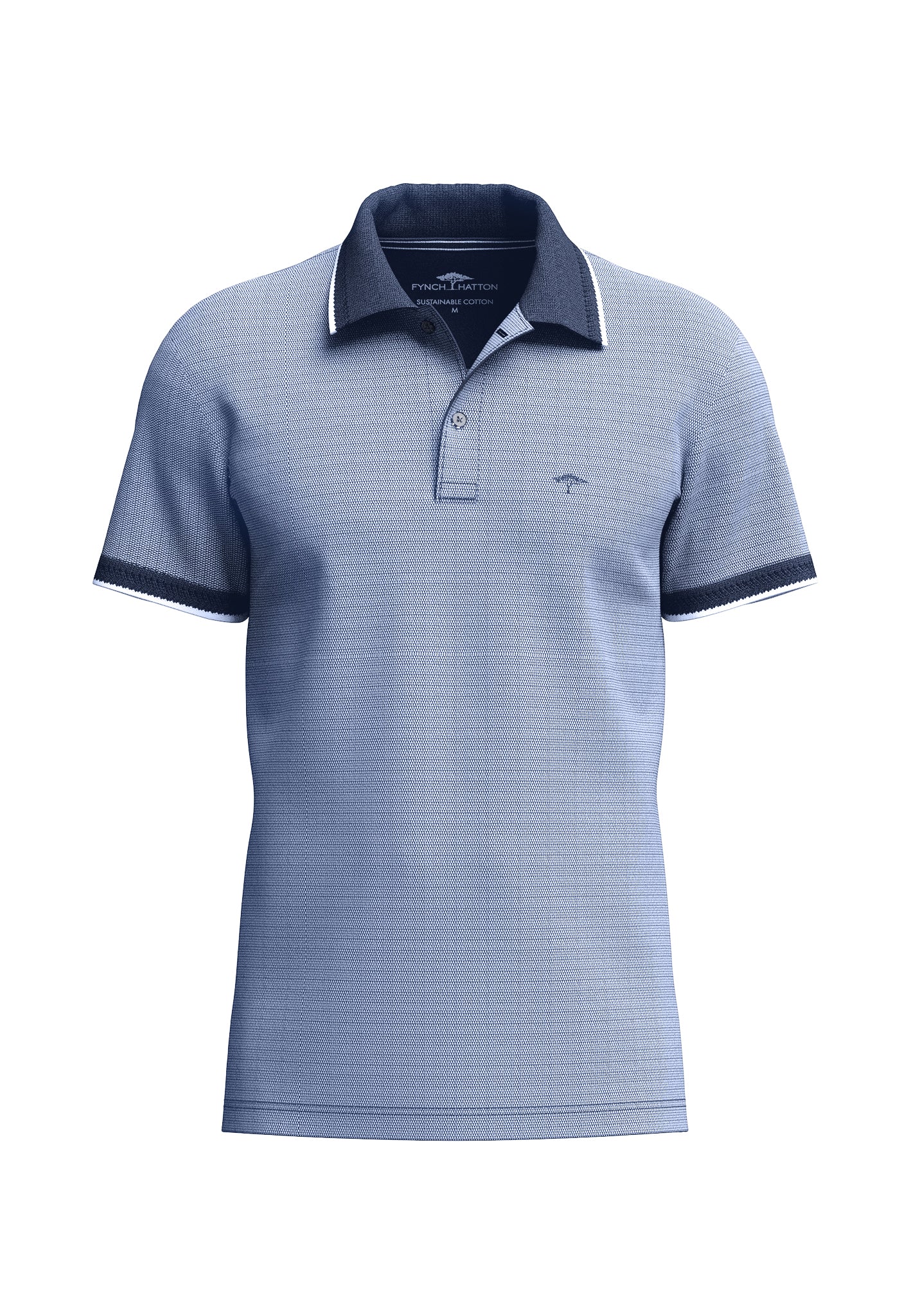 Fynch Hatton 2-Tone Pique Polo Shirt 16031904