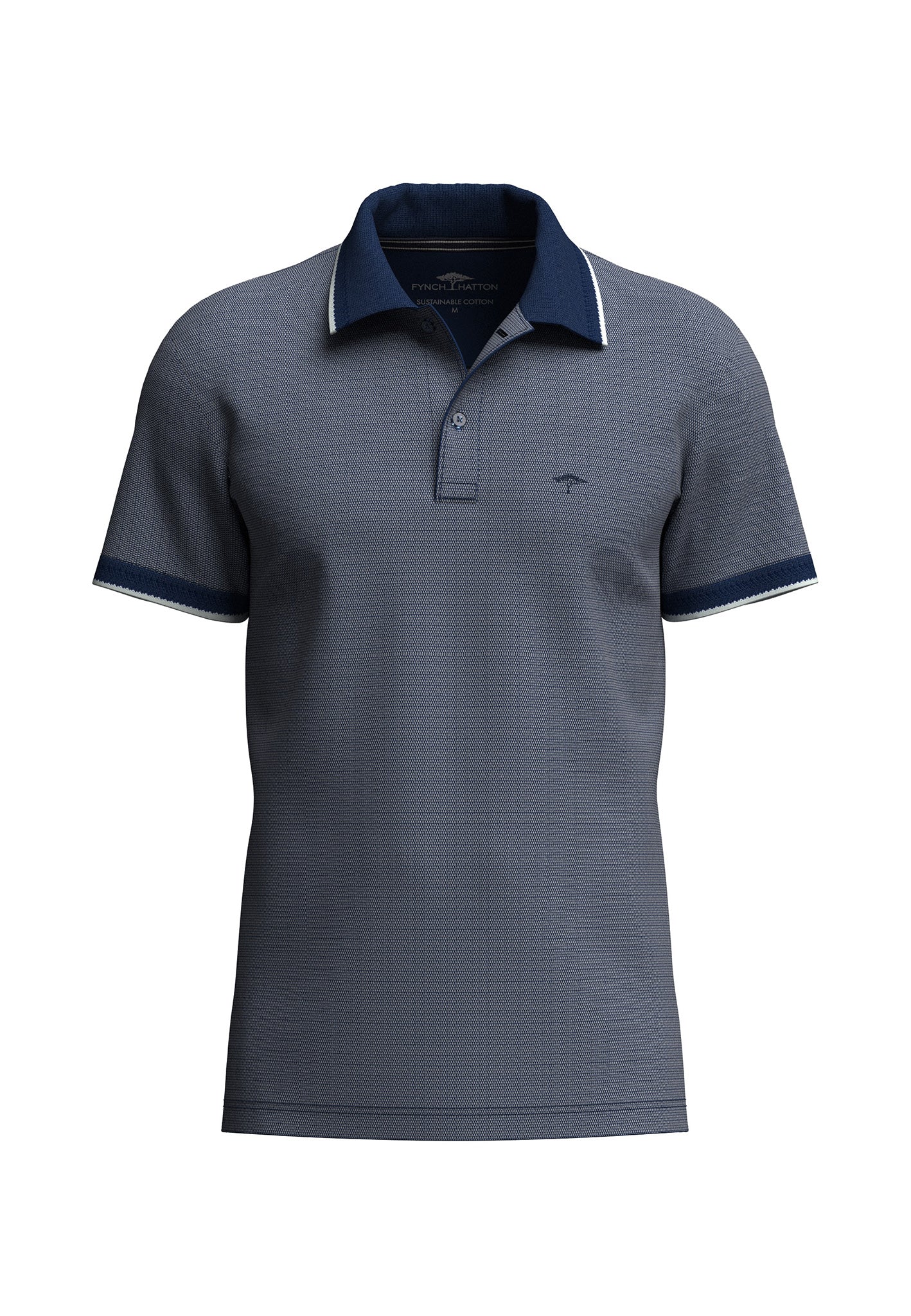 Fynch Hatton 2-Tone Pique Polo Shirt 16031904