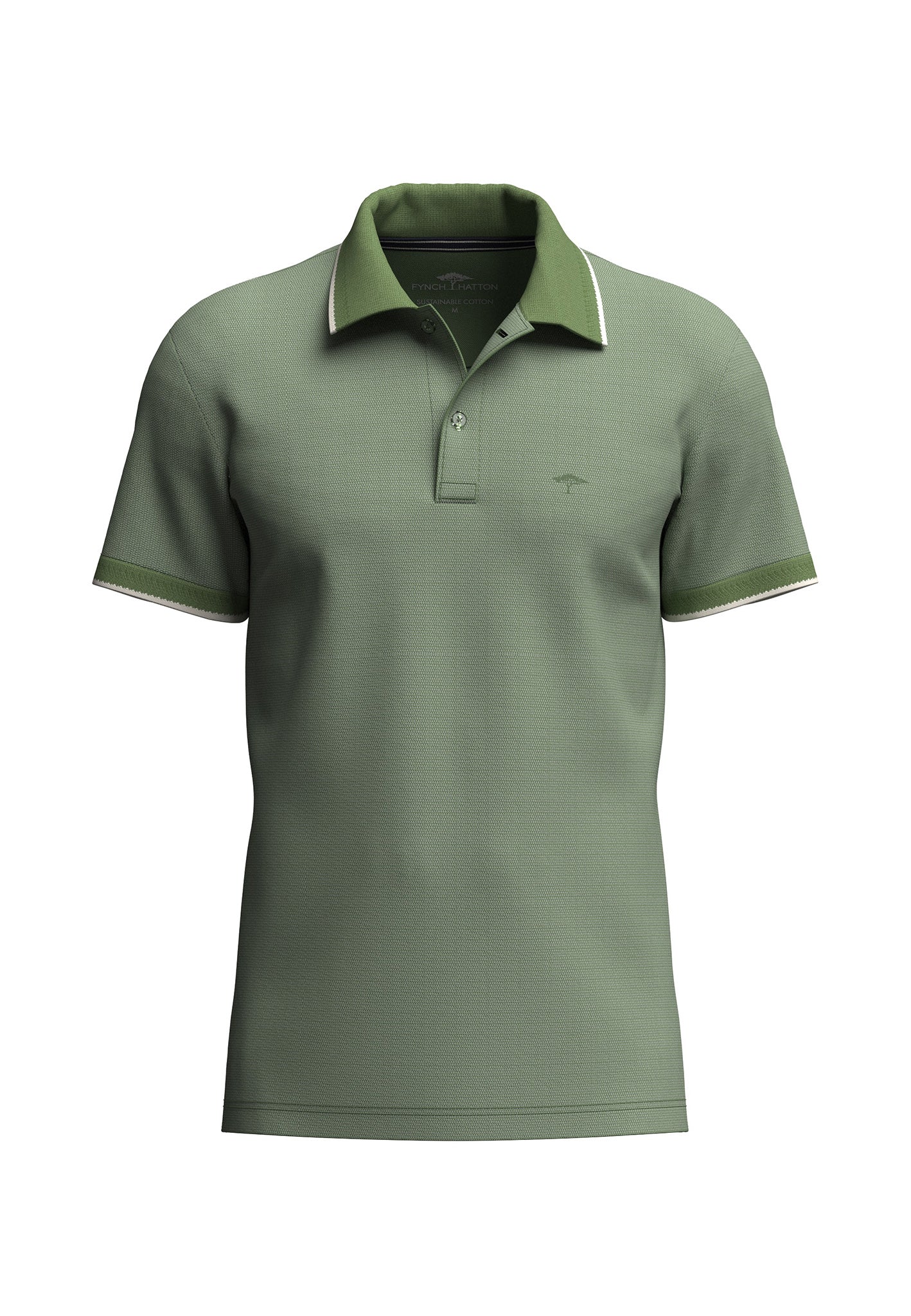Fynch Hatton 2-Tone Pique Polo Shirt 16031904
