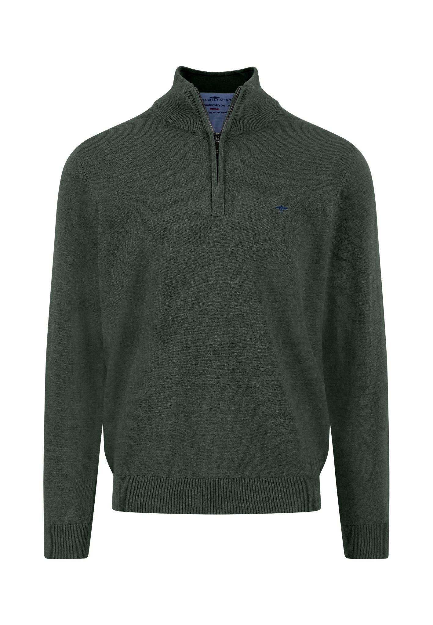 Fynch Hatton Troyer 1/4 Zip Knit Sweater 1514215