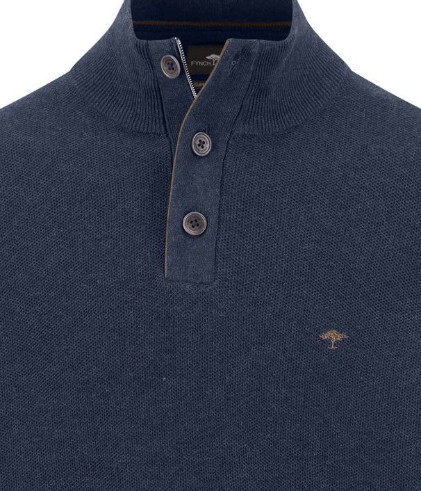 Fynch Hatton Button Up Structure Knit 1614219