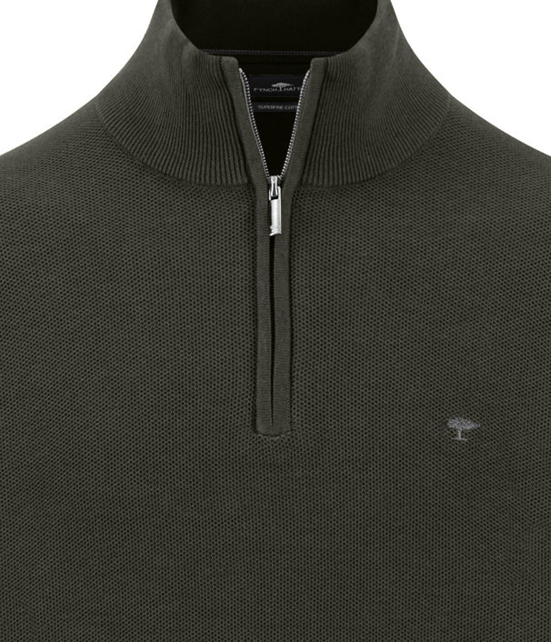 Fynch Hatton 1/4 Zip Structure Knit 1614222