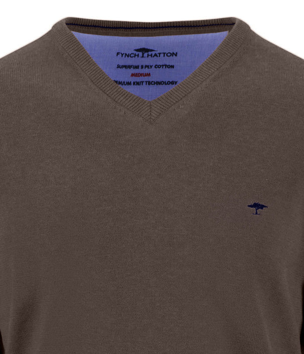 Fynch Hatton V-Neck Superfine Knit 1614211