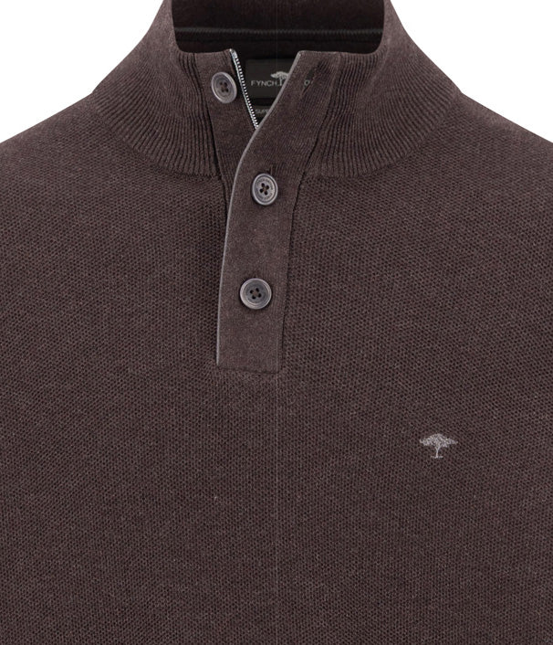 Fynch Hatton Button Up Structure Knit 1614219