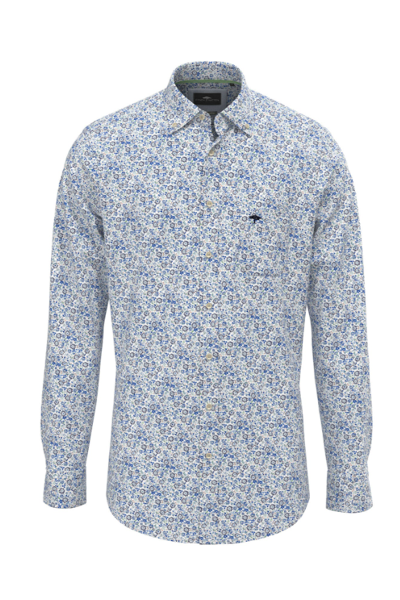 Fynch Hatton Printed Cotton Shirt