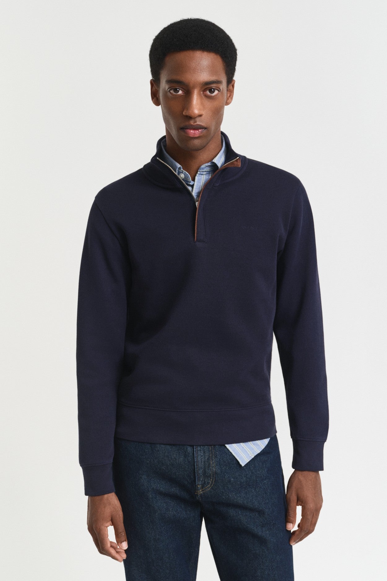 Gant Sacker Rib Half Zip Sweater 2068028