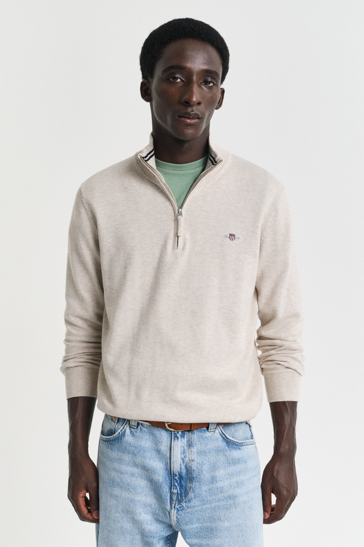 Gant Classic Cotton Half-Zip Sweater