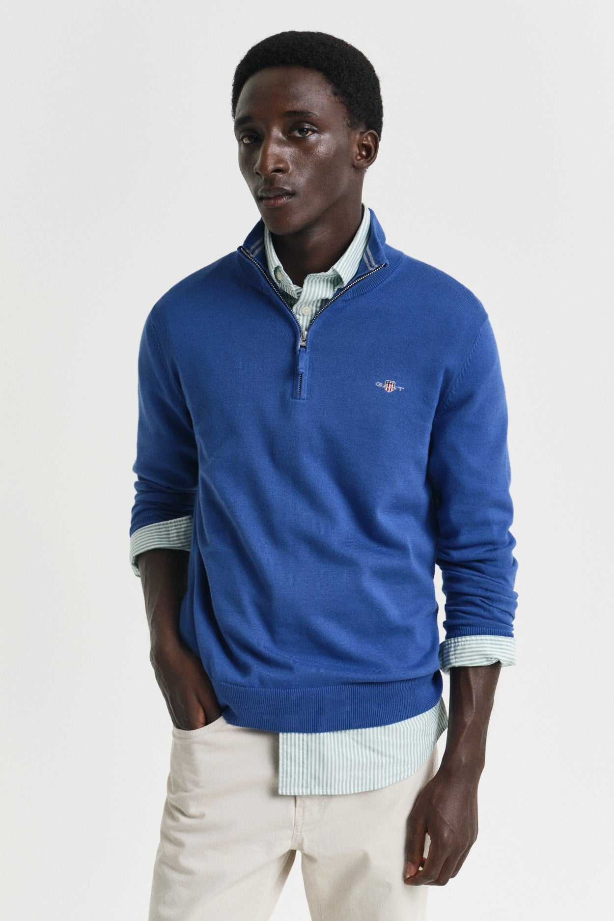 Gant Classic Cotton Half-Zip Sweater