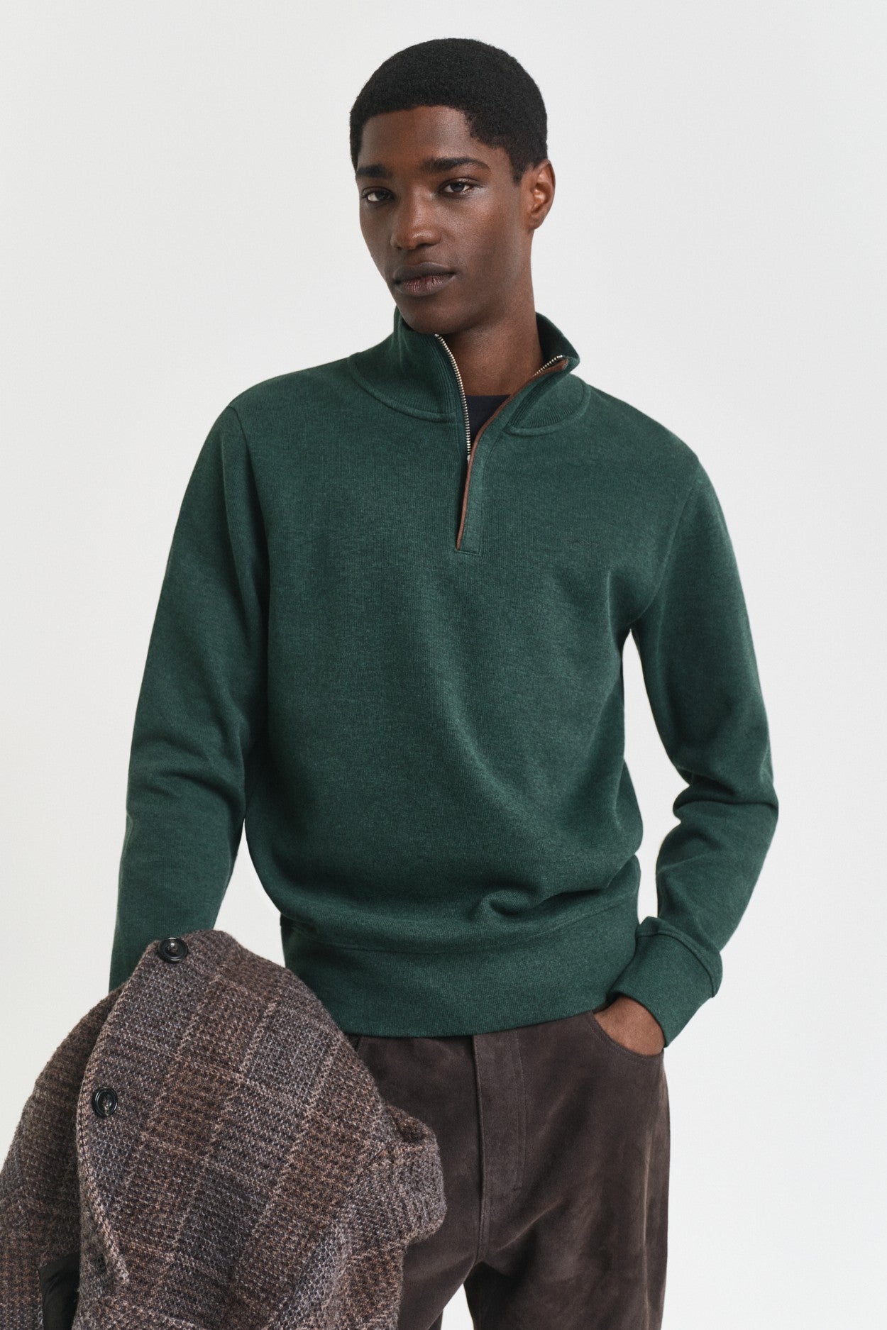 Gant Sacker Rib Half Zip Sweater 2068028