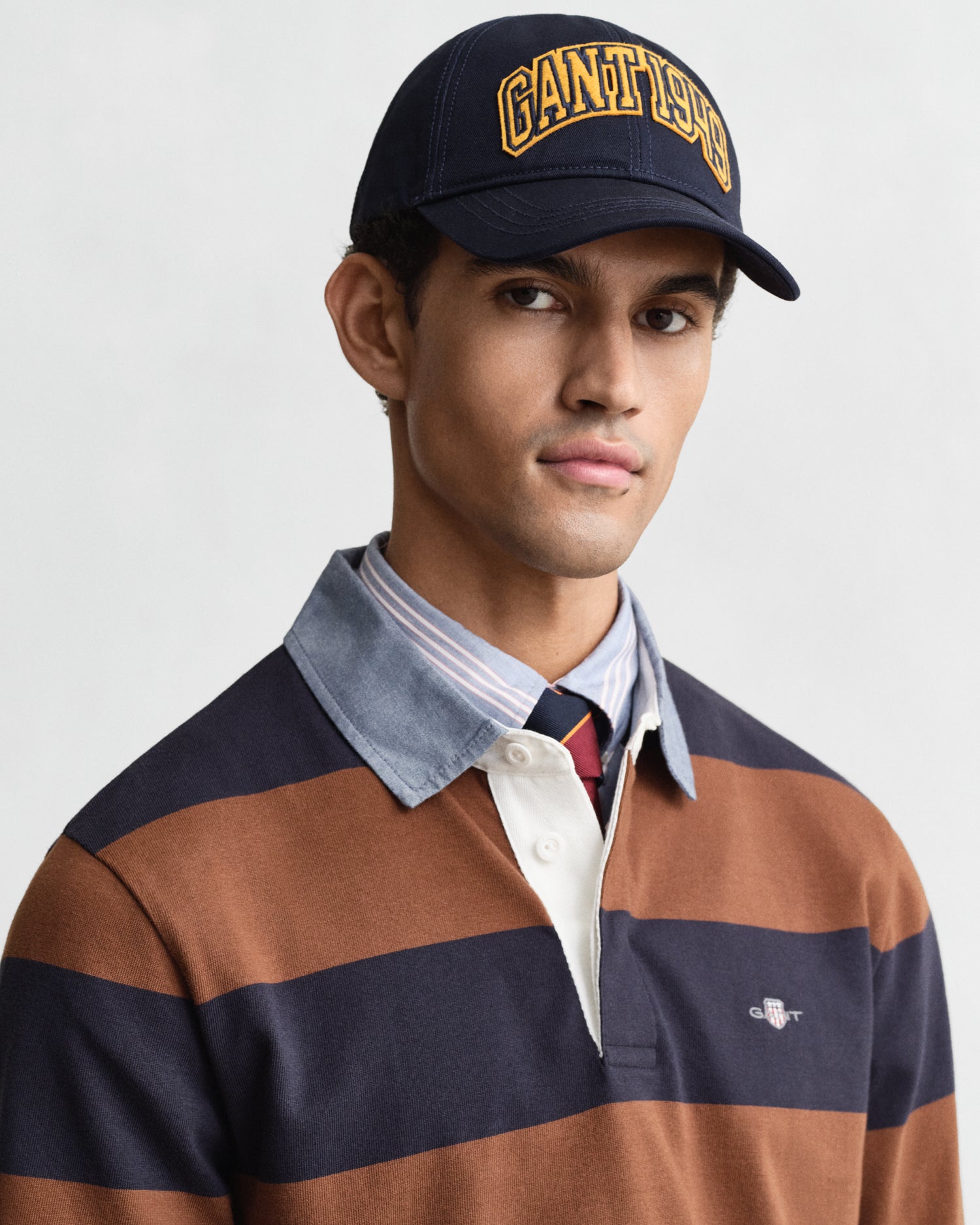 Gant Chambray Collar Striped Heavy Rugger 2004083