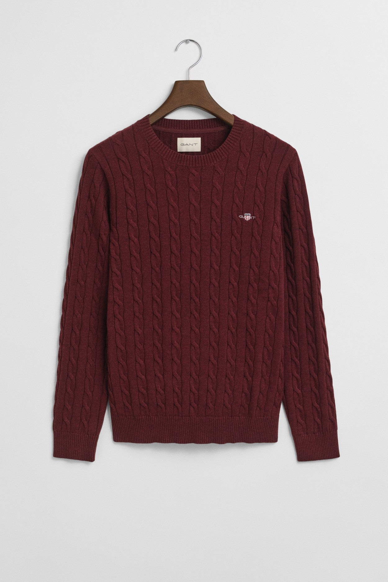 Gant Cotton Cable Knit Crew Sweater 8050601
