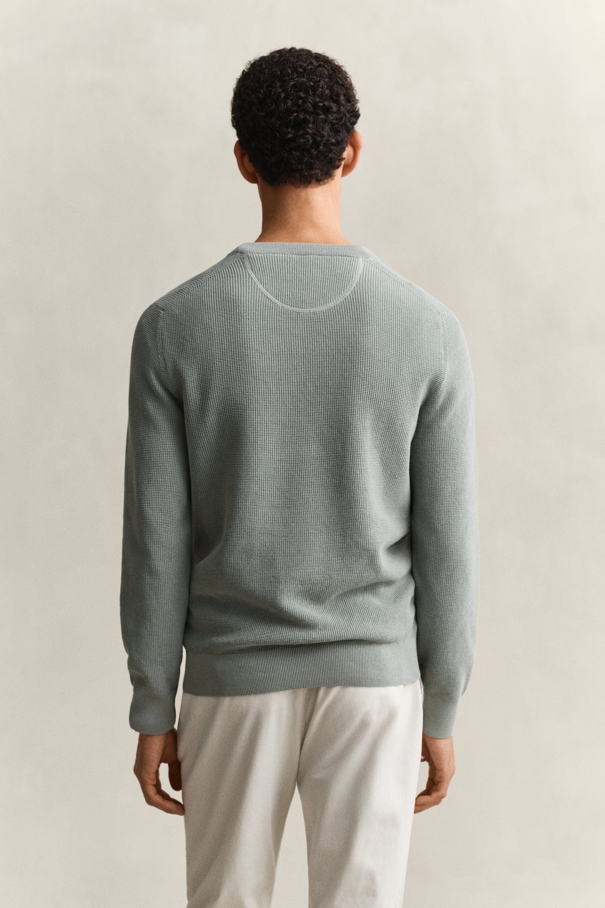 Gant Textured Cotton Crew Sweater 8030291