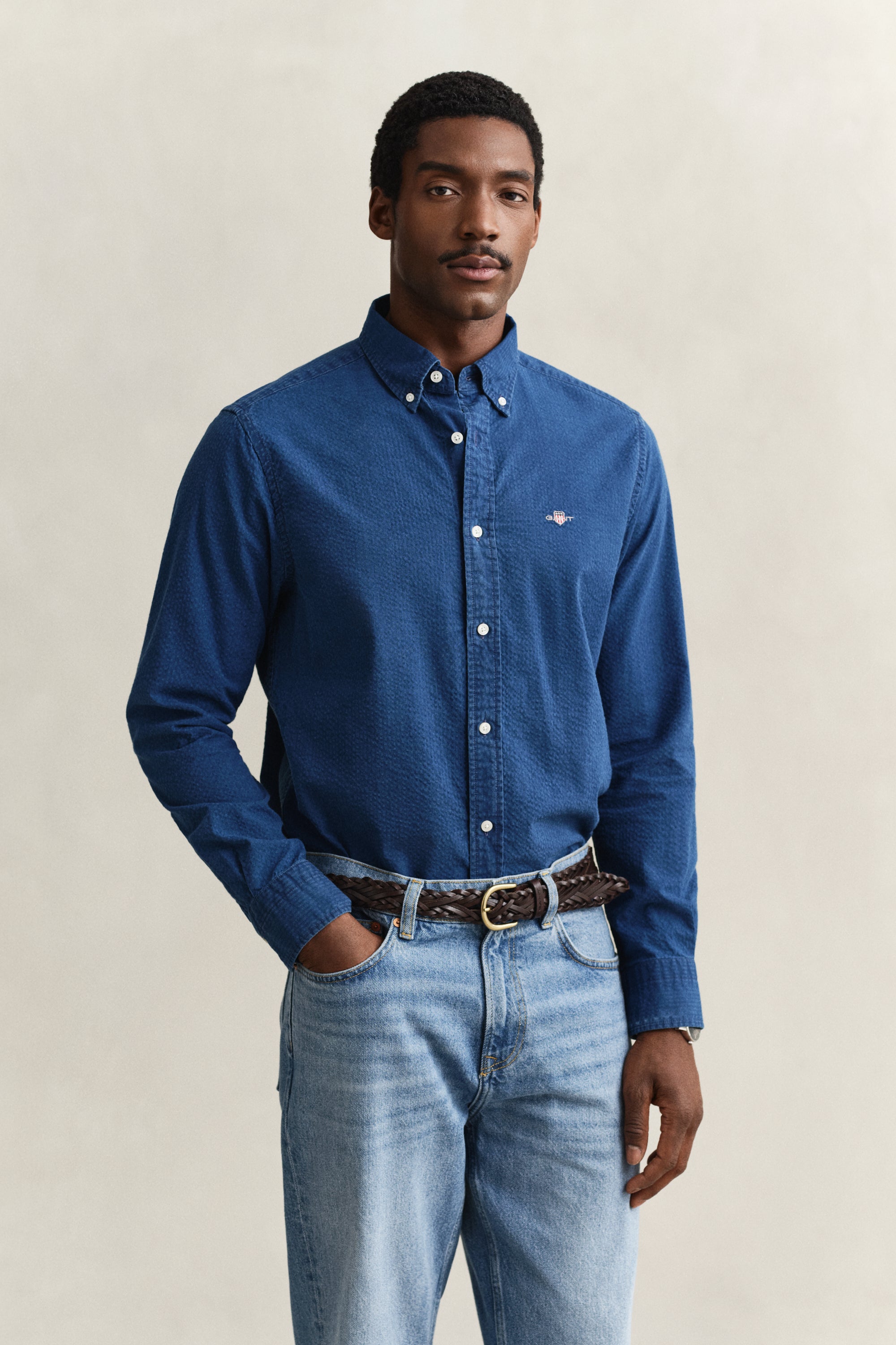 Gant Seersucker Box Pleat Shirt 3260034