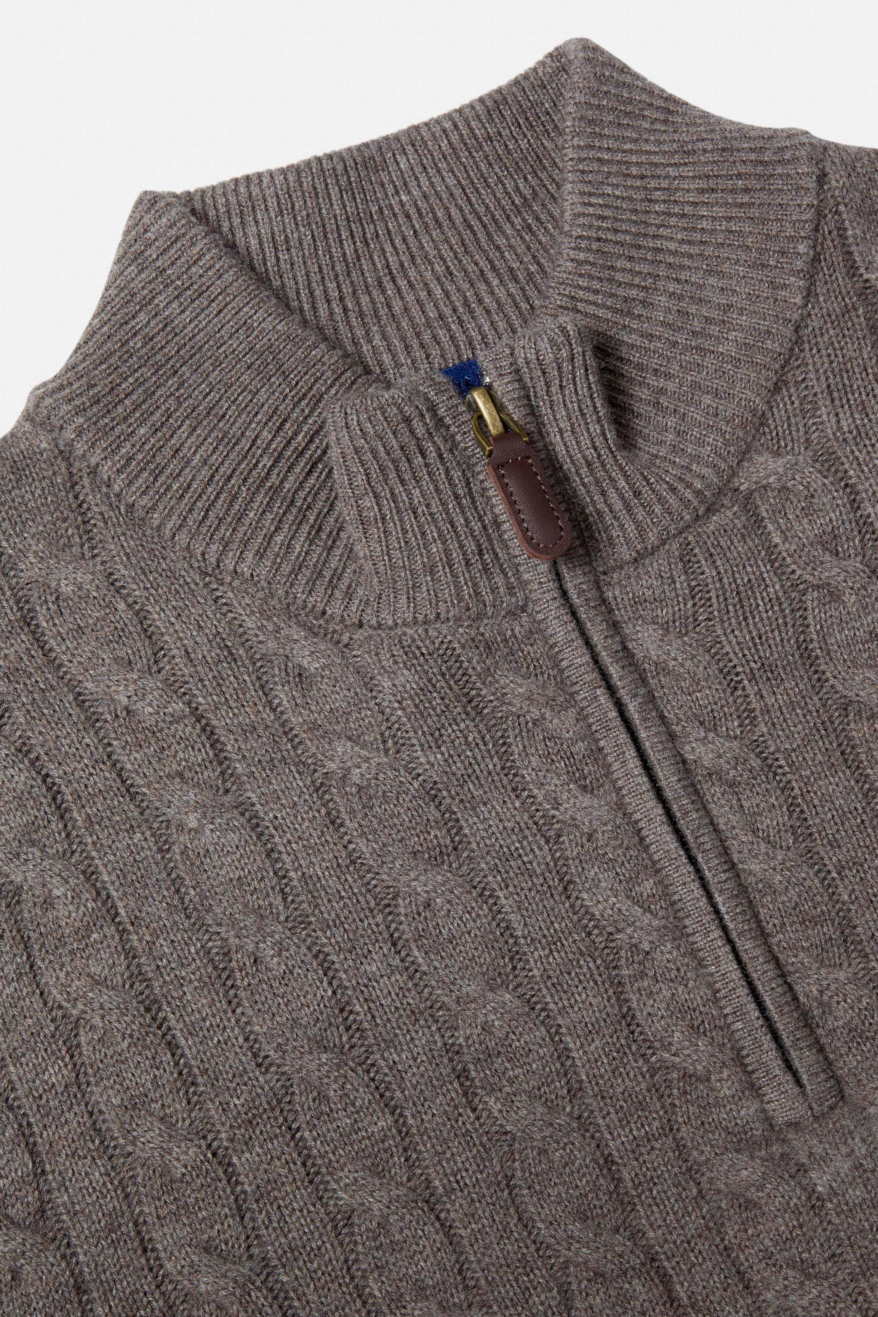 Benetti Grant Quarter Zip Cable Knit