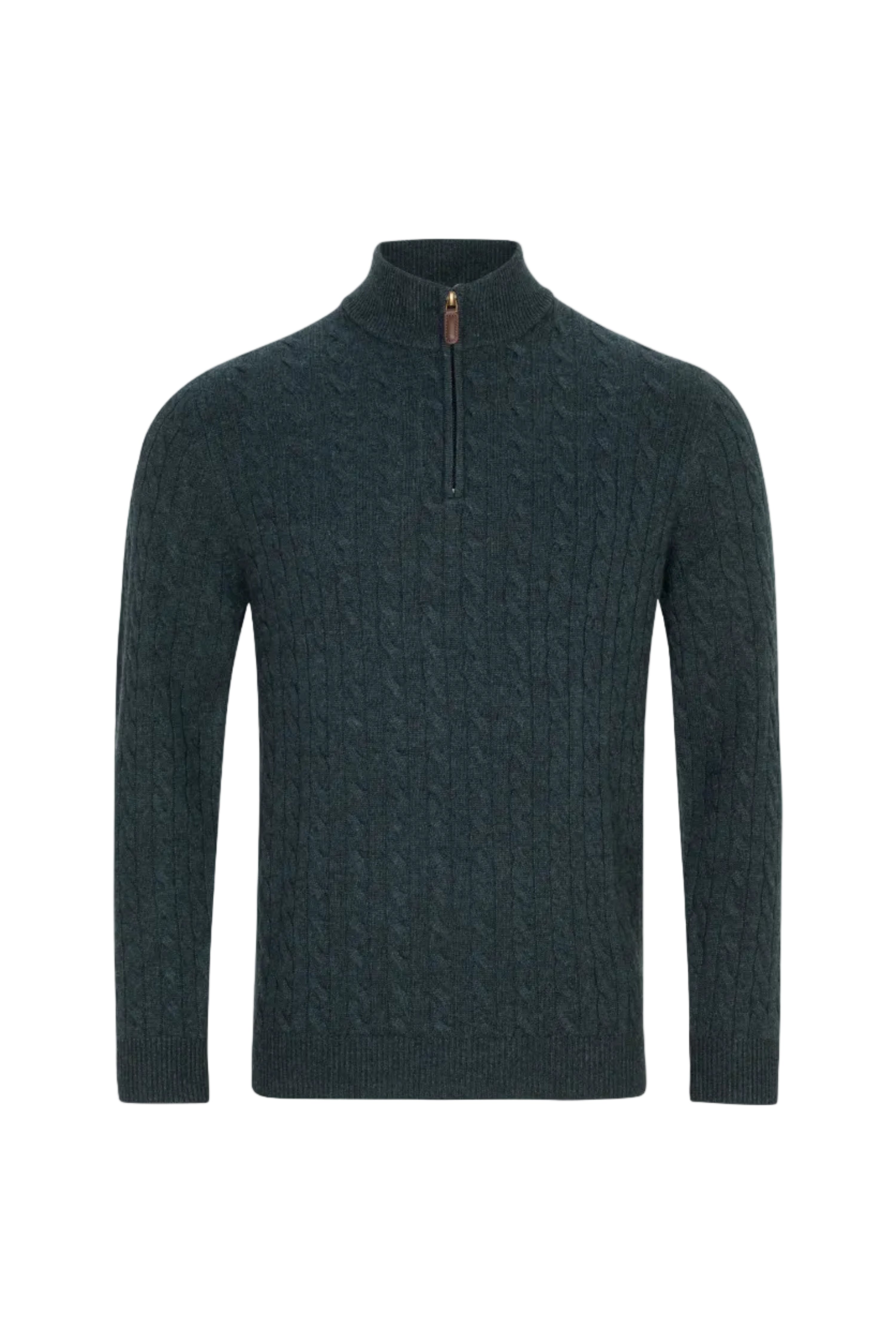 Benetti Grant Quarter Zip Cable Knit