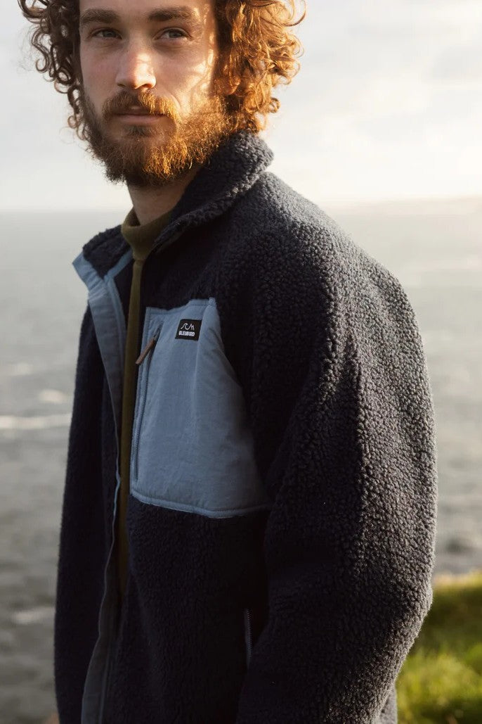 Bleubird Full Zip Sherpa Fleece