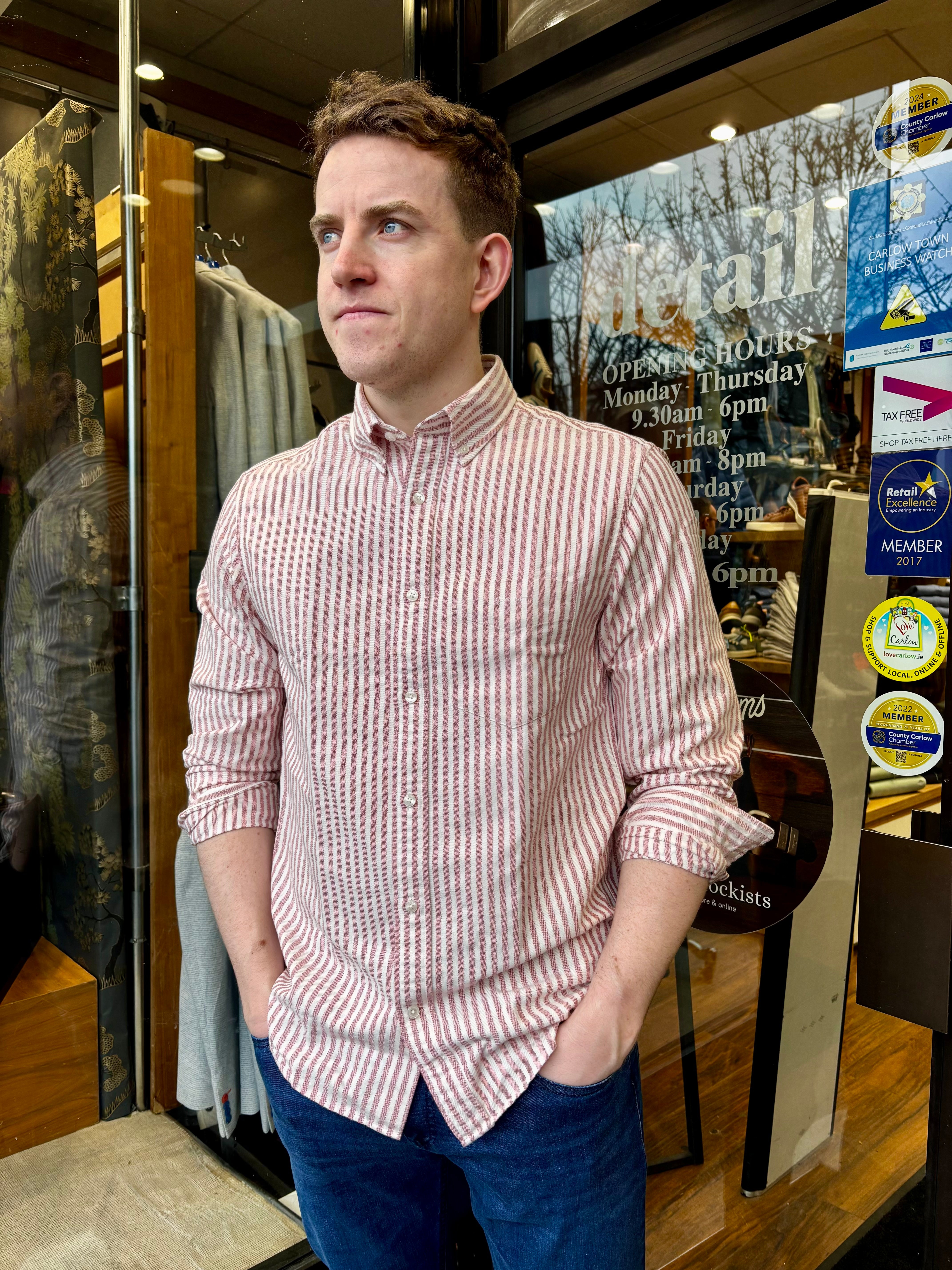 Gant Regular Textured Stripe Shirt 3260004