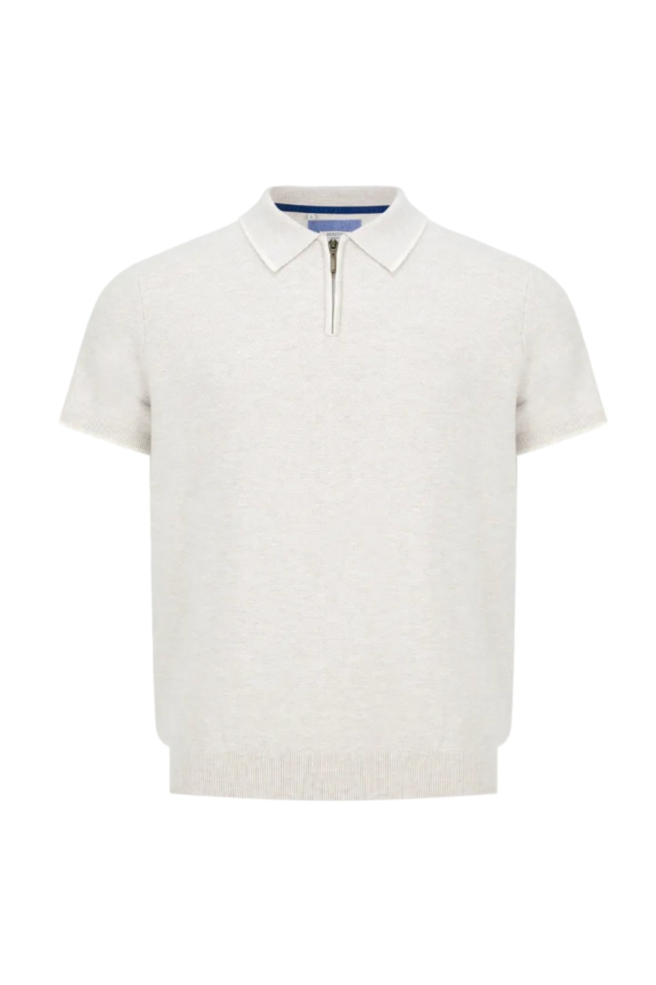 Benetti Jeremy Textured Knit Polo Shirt