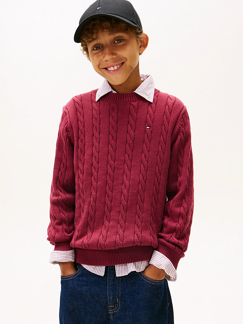 Tommy Hilfiger Kids Cable Knit Jumper