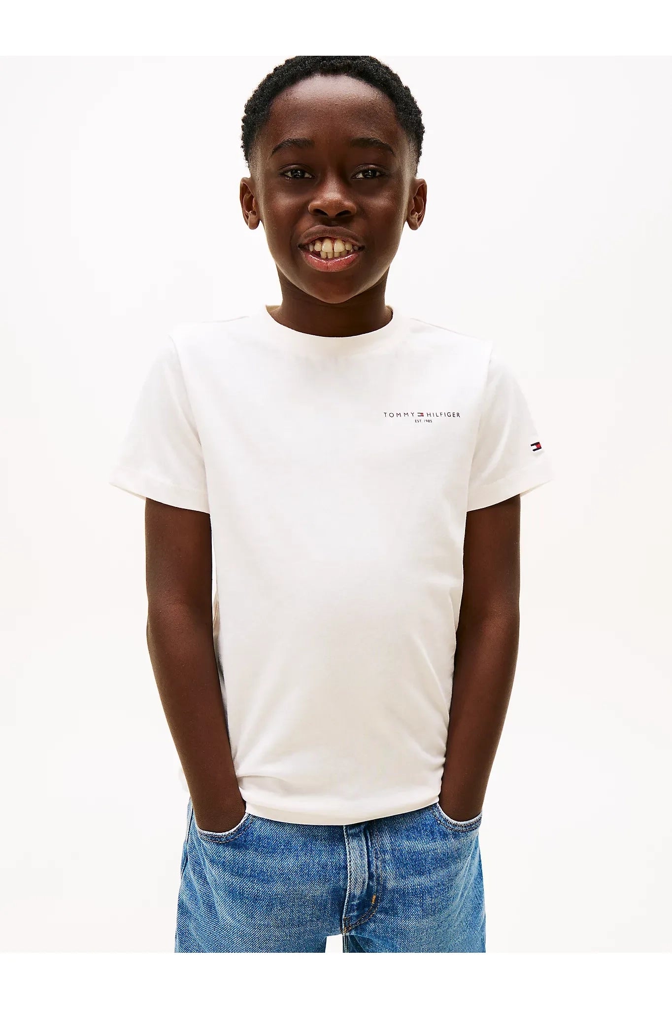 Tommy Hilfiger Kids Linear Crew Neck T-Shirt