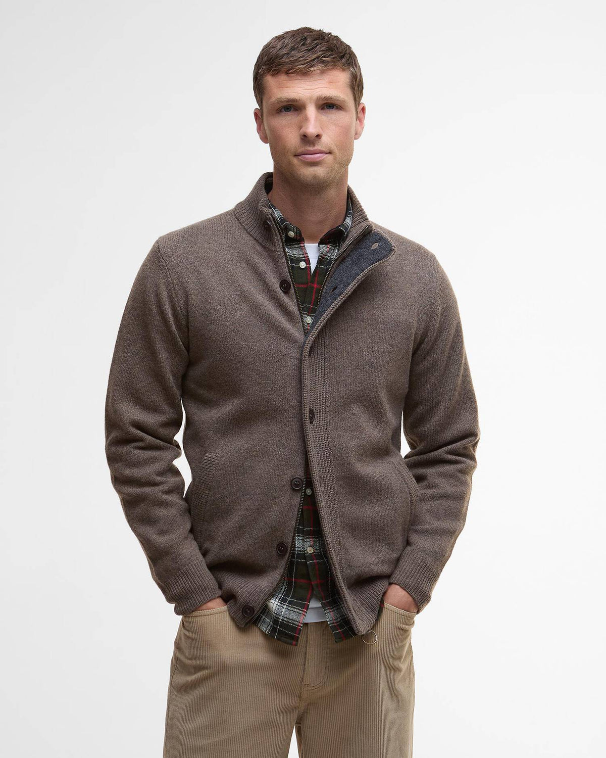 Barbour Essential Elbow Patch Cardigan MKN0731