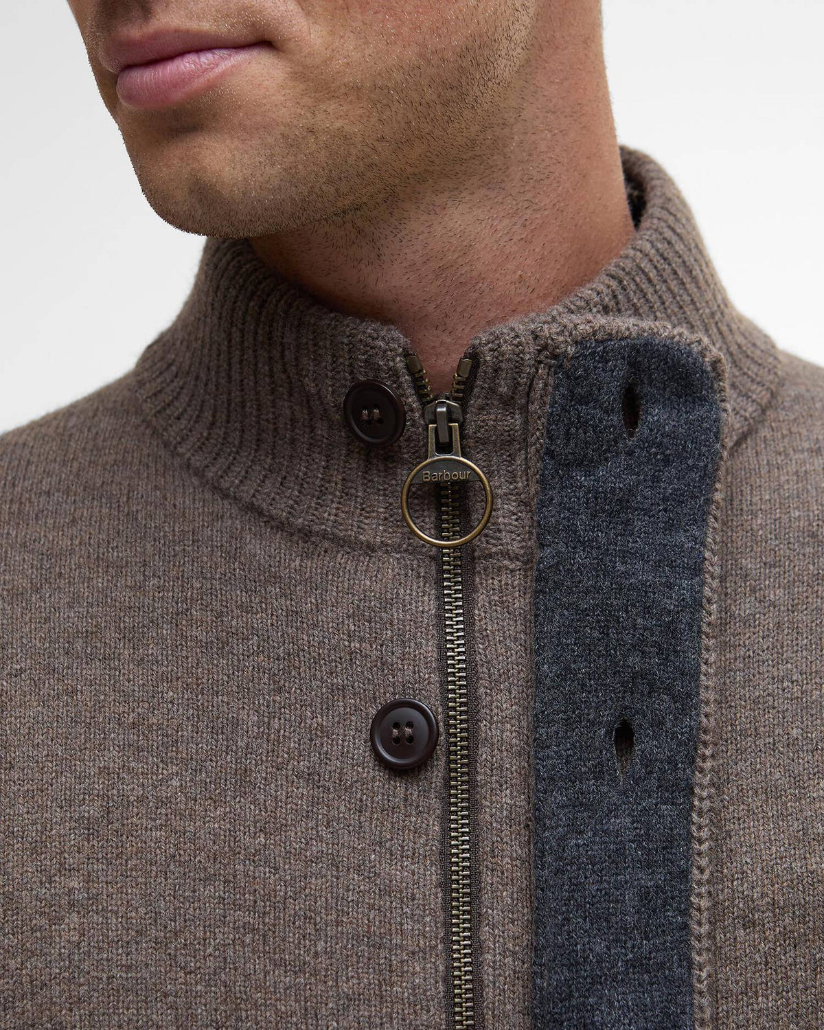 Barbour Essential Elbow Patch Cardigan MKN0731