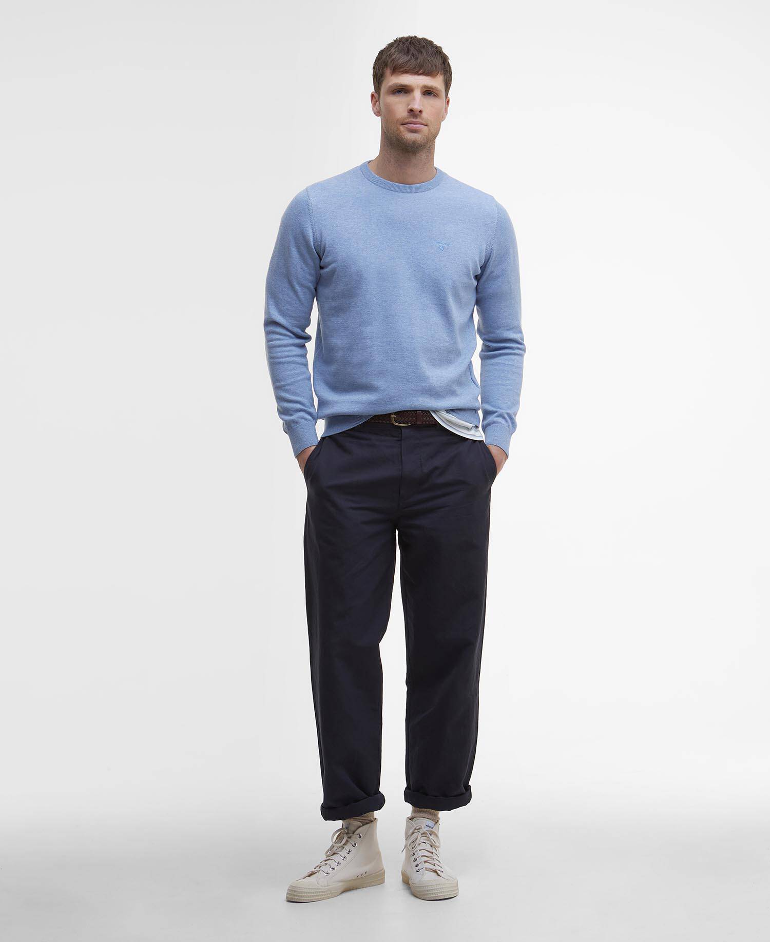 Barbour Pima Cotton Crew Neck Knit MKN0932