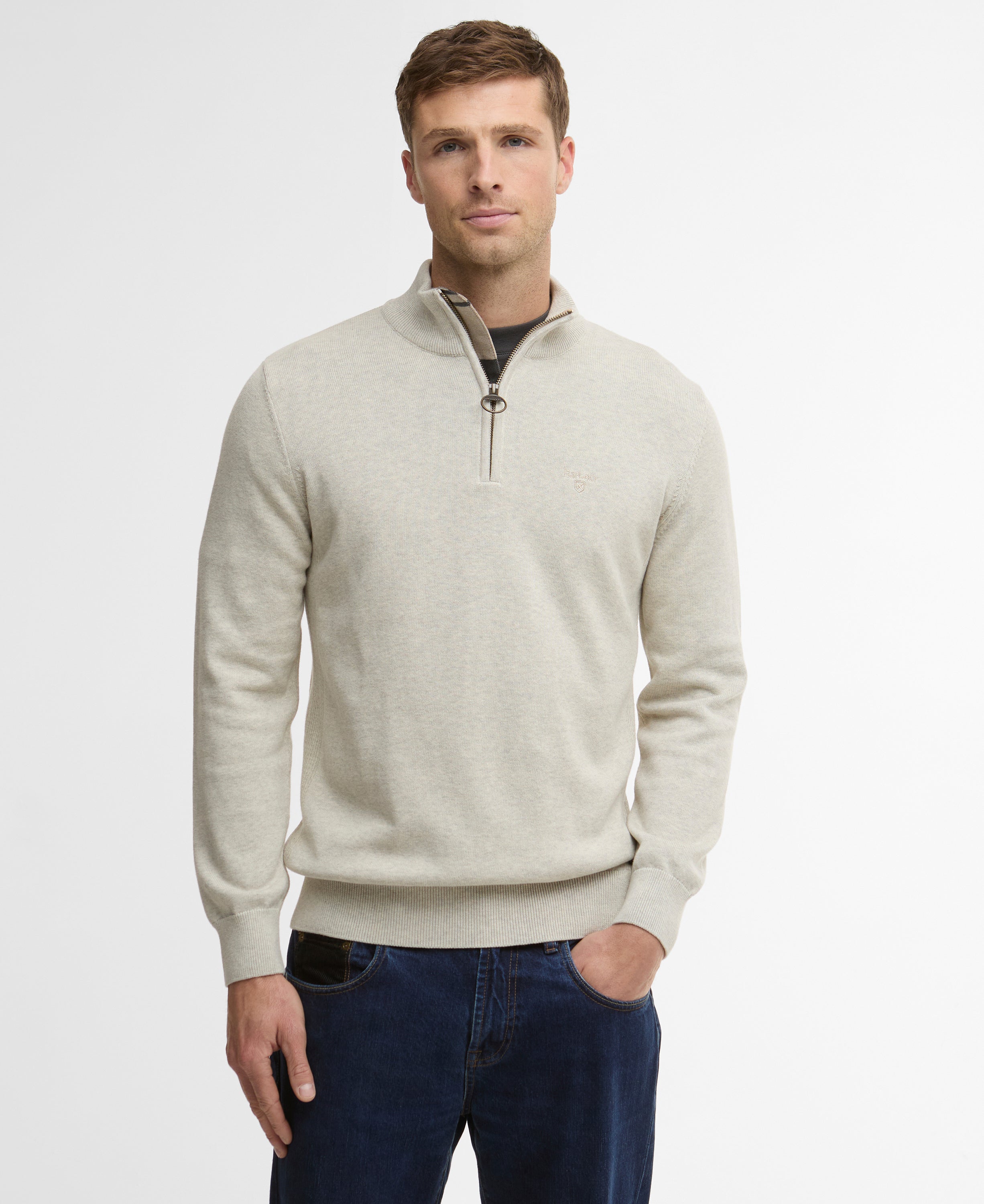 Barbour Cotton Half-Zip Jumper MKN1074