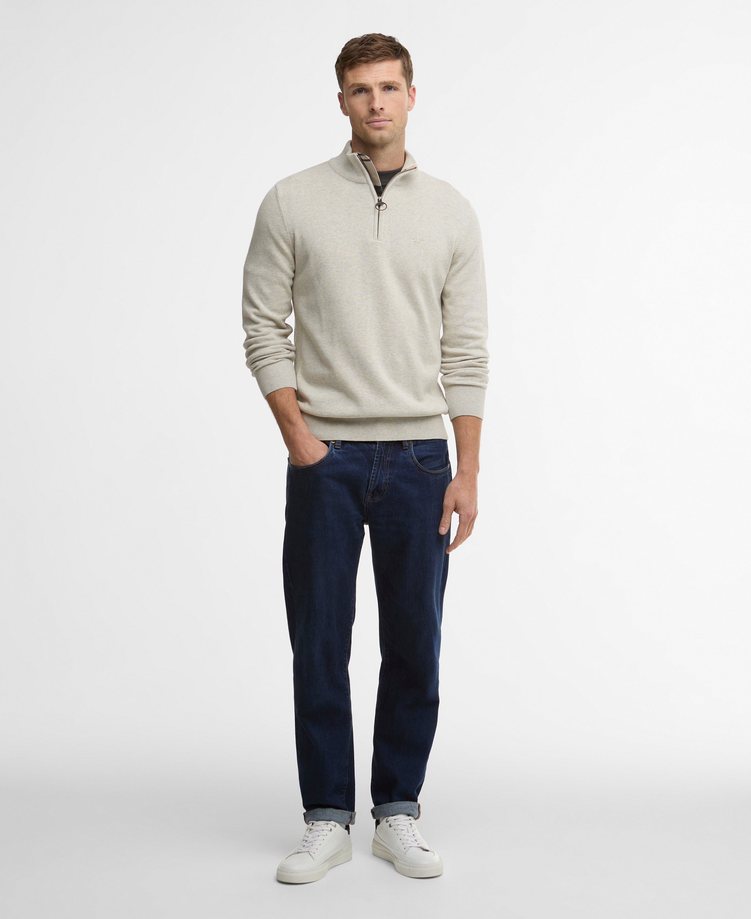 Barbour Cotton Half-Zip Jumper MKN1074
