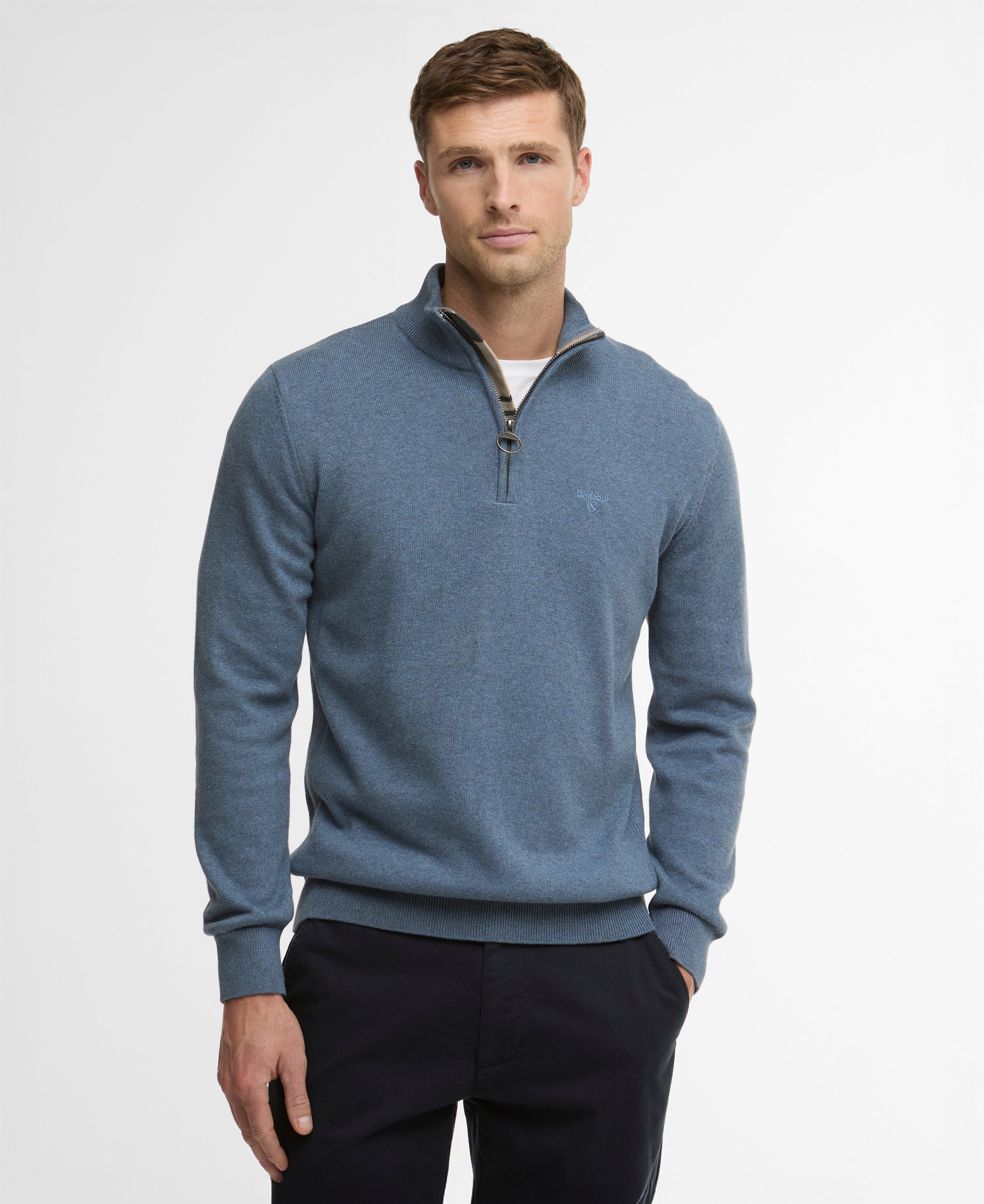 Barbour Cotton Half-Zip Jumper MKN1074