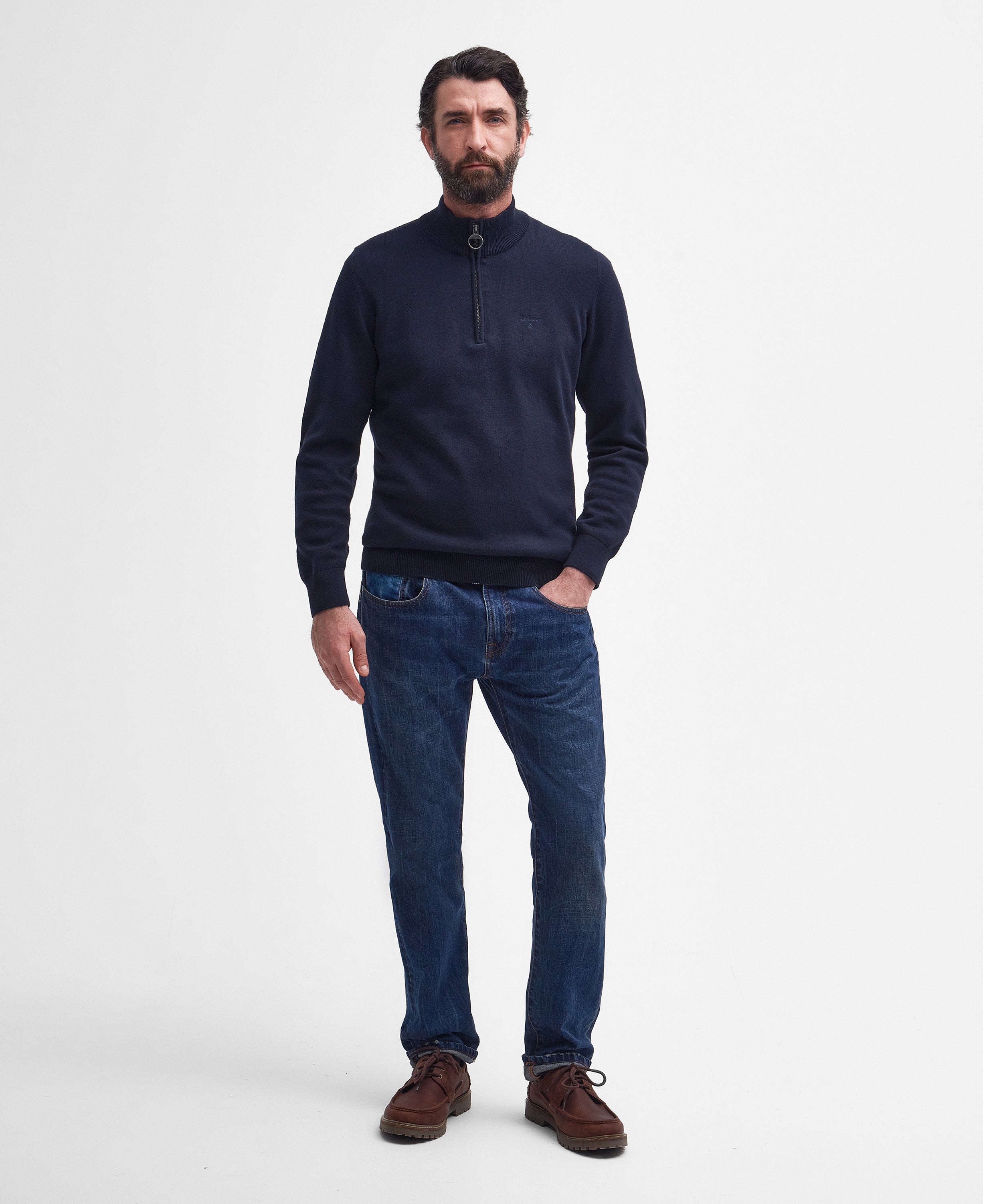 Barbour Cotton Half-Zip Jumper MKN1074
