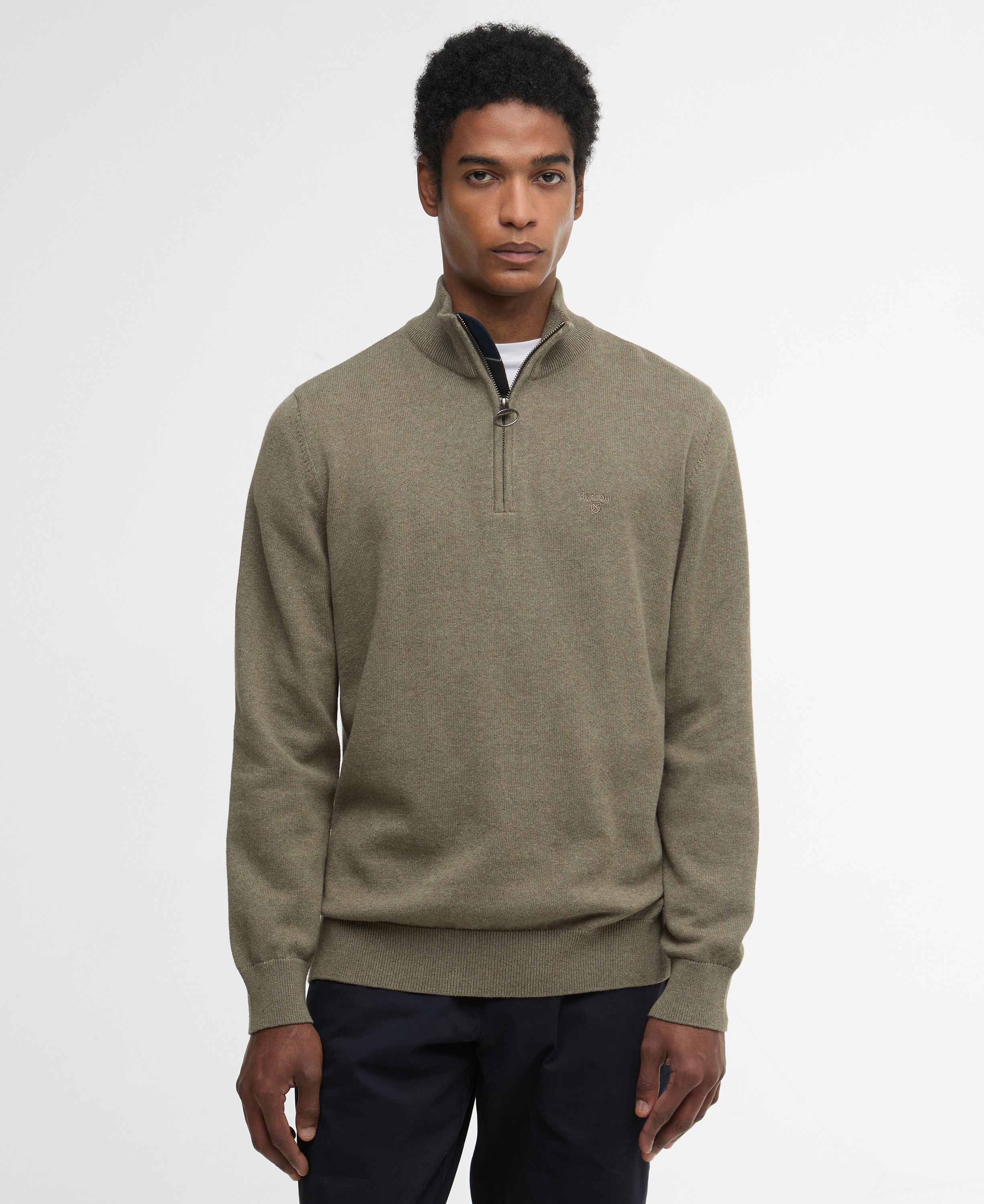 Barbour Cotton Half-Zip Jumper MKN1074