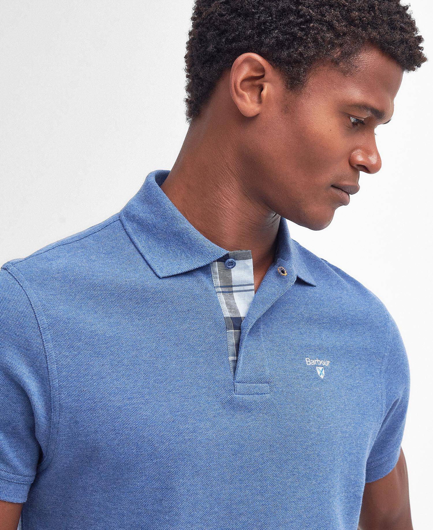 Barbour Tartan Pique Polo Shirt MML0012