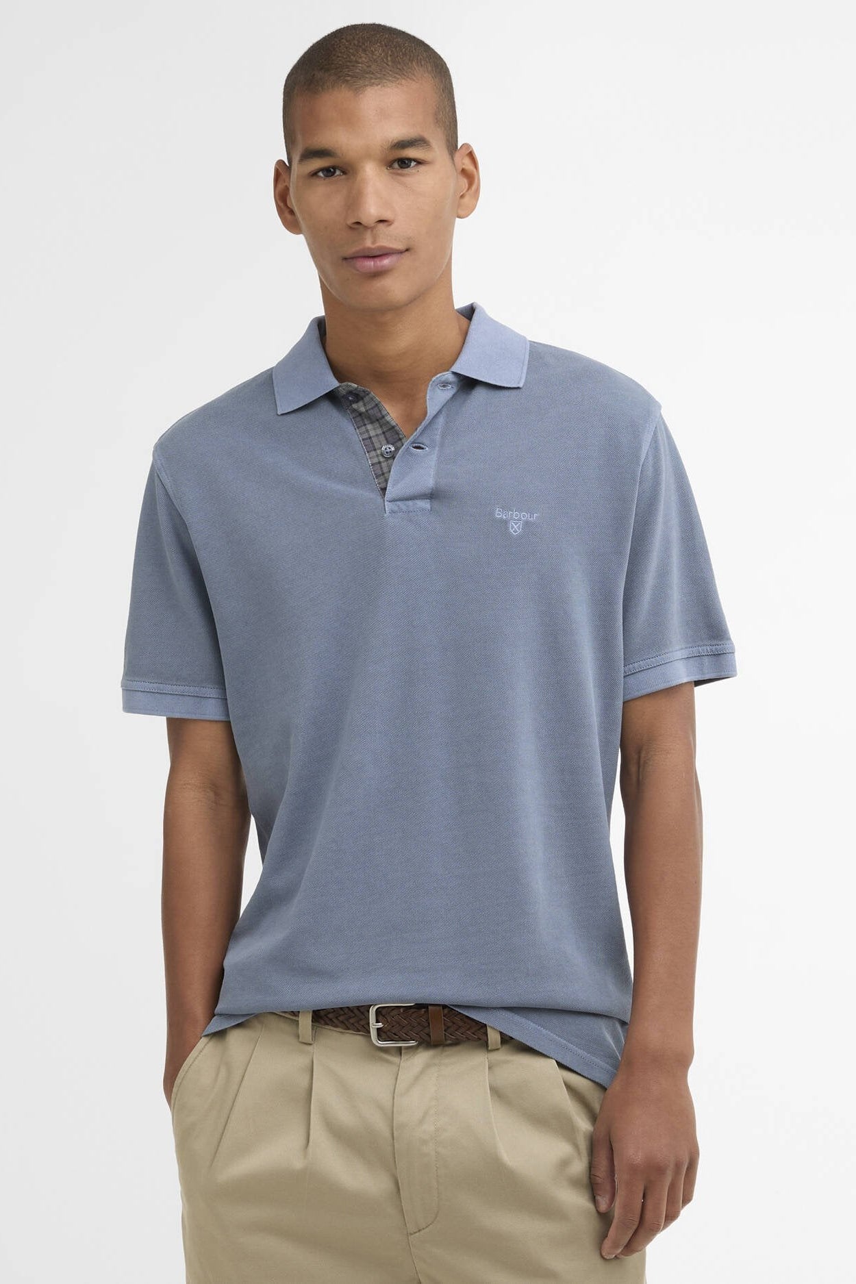 Barbour Tartan Pique Polo Shirt MML1535