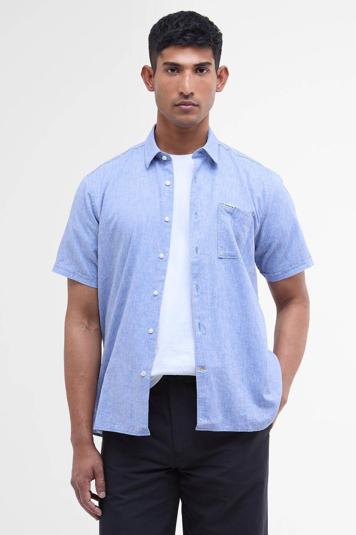 Barbour Nelson Linen Short Sleeve Shirt MSH5093