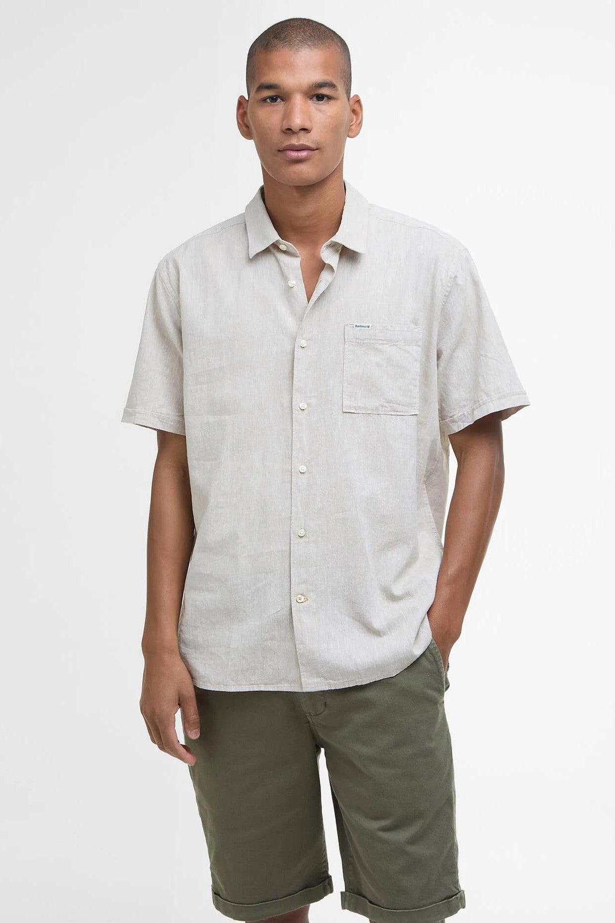 Barbour Nelson Linen Short Sleeve Shirt MSH5093