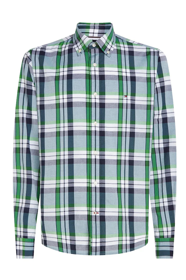 Tommy Hilfiger Regular Fit Soft Tartan (30683) Green Multi