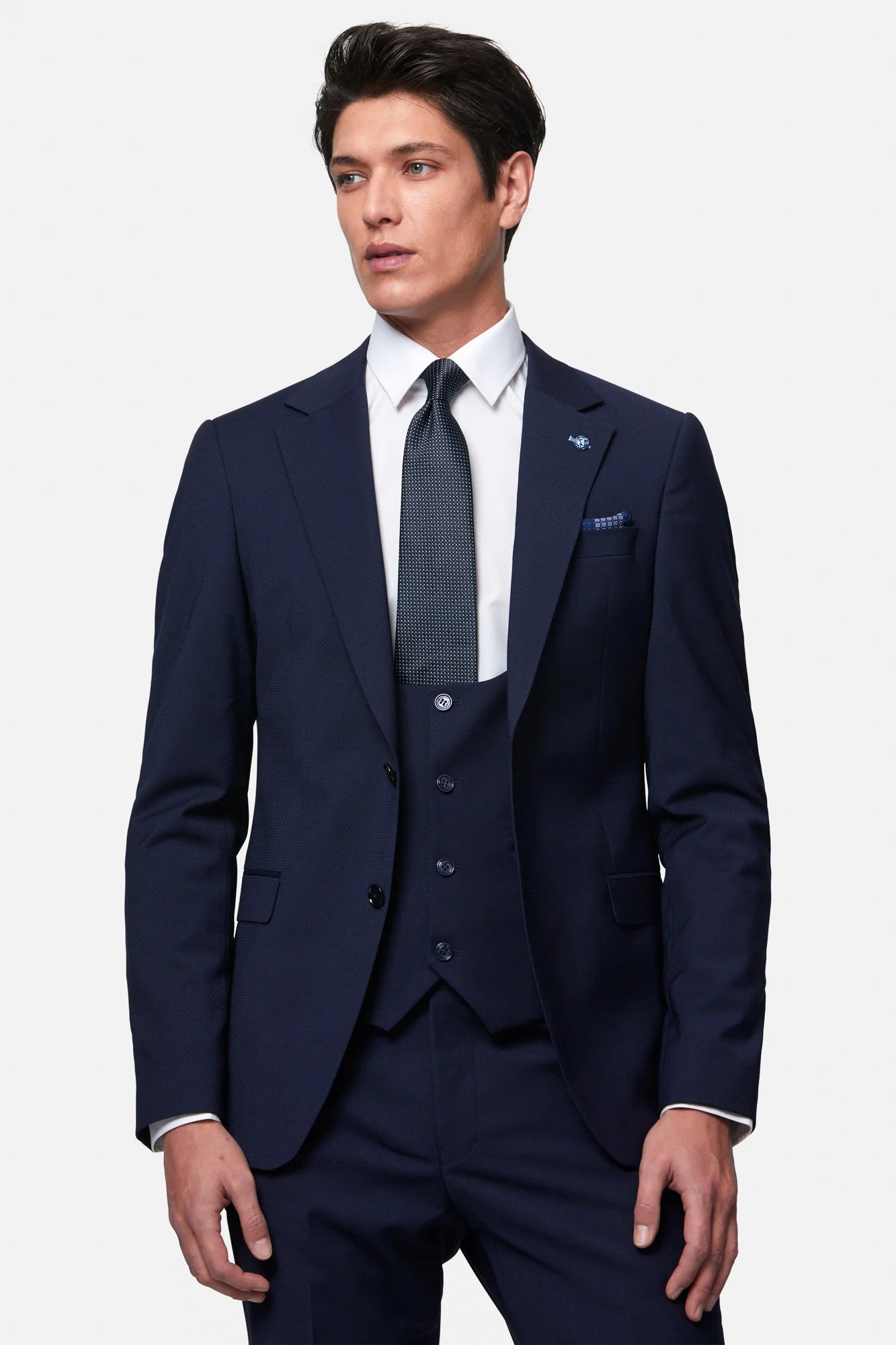 Benetti Peter Scoop Waistcoat Ink