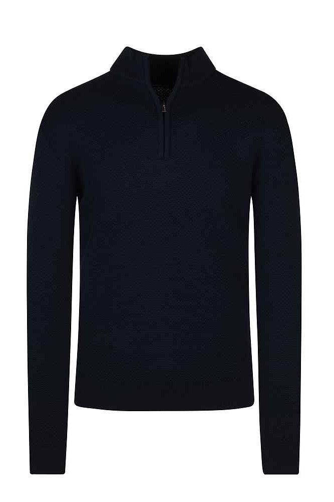 Remus Uomo Tapered Fit Half Zip Sweater 58666