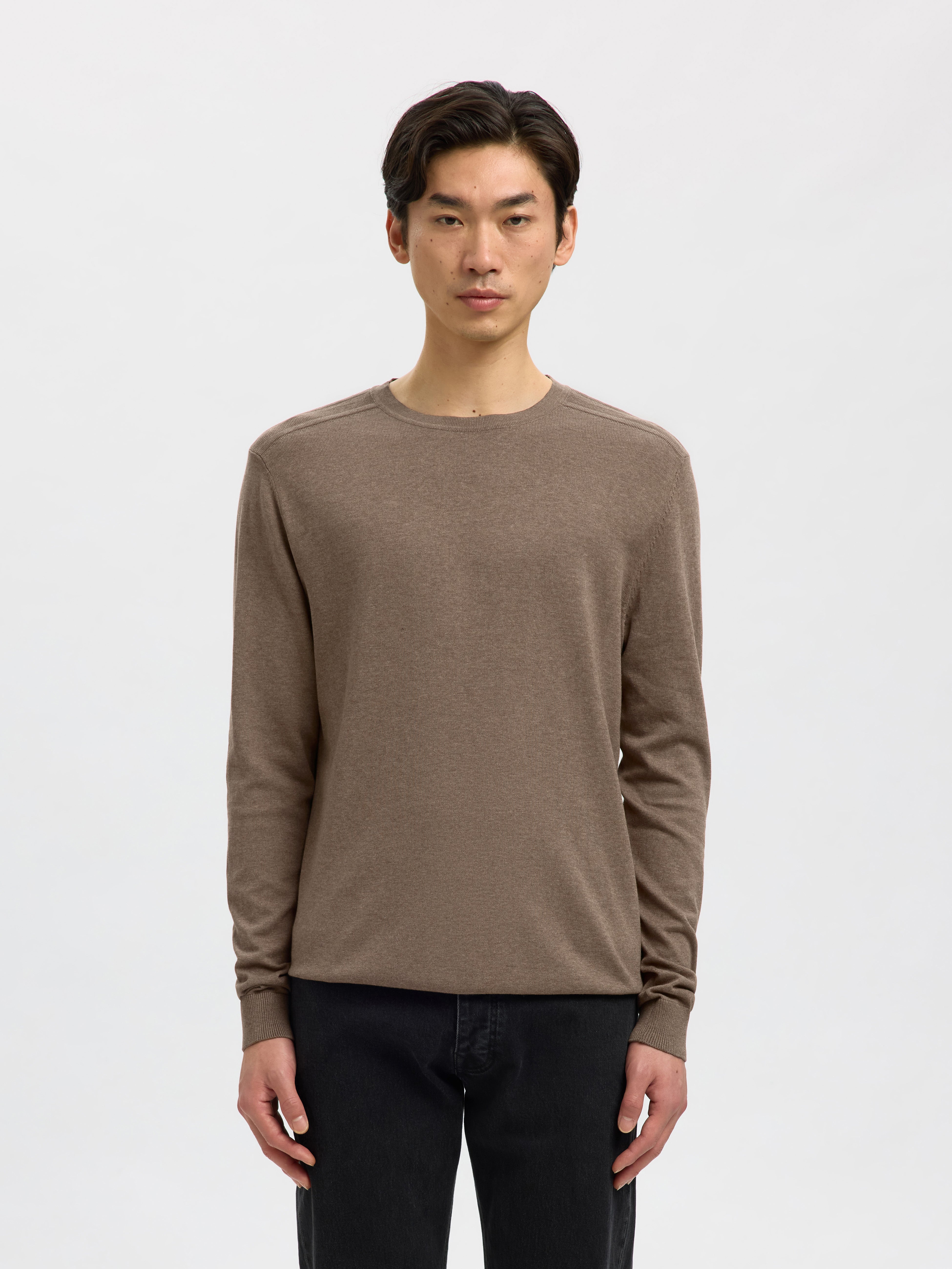 Selected Homme BERG CREW (16074682) Brown