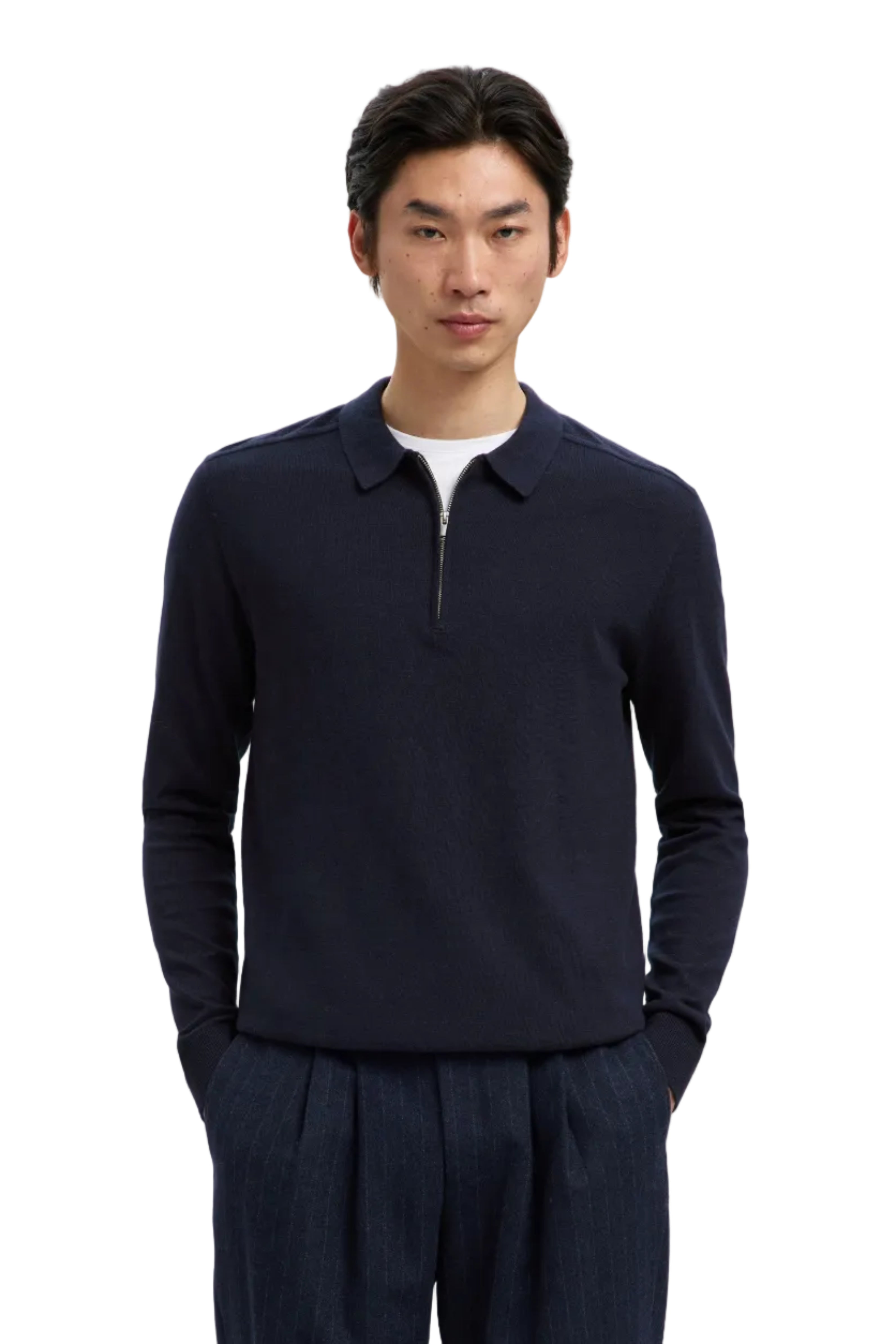 Selected Homme LS HALF ZIP Knit