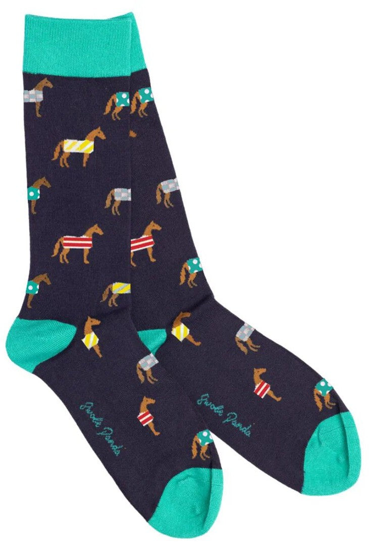 Swole Panda Horse Bamboo Socks SP434