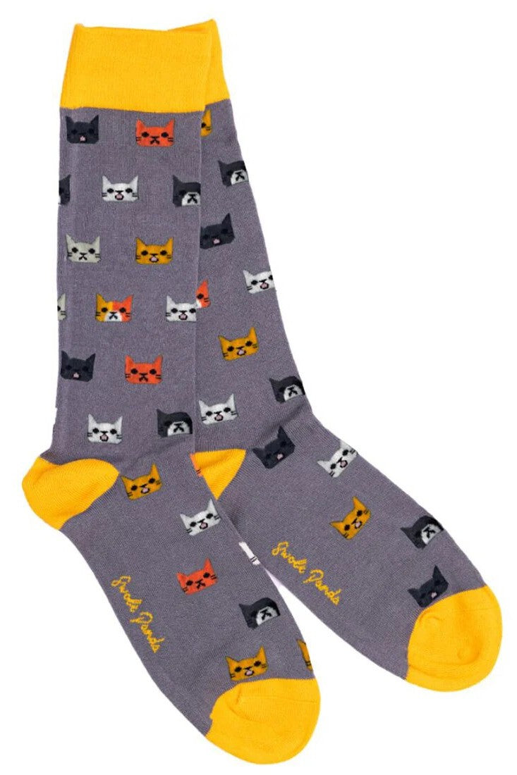 Swole Panda Cat Bamboo Socks SP438