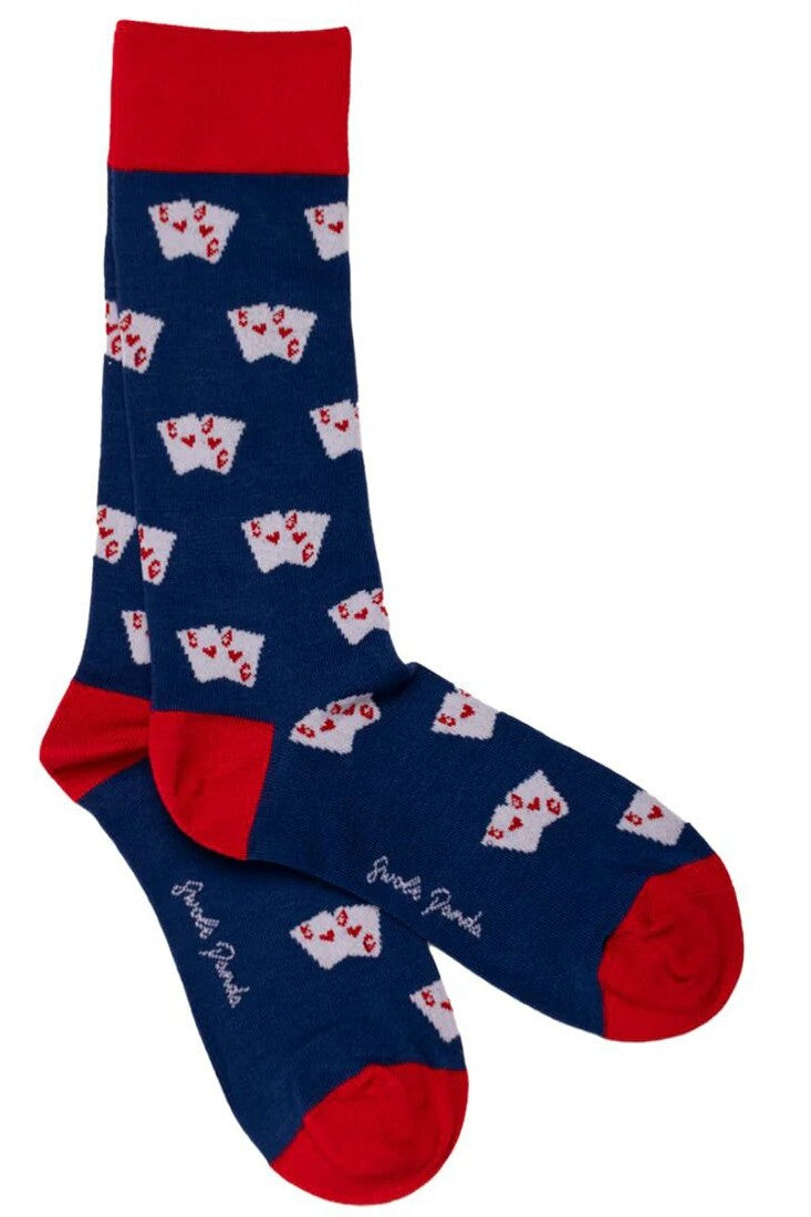 Swole Panda Playing Card Bamboo Socks SP448